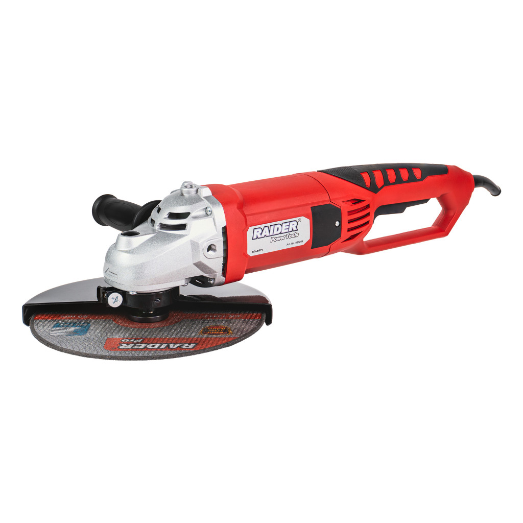 Ъглошлайф 230mm 2000W с плавен старт RAIDER RD-AG77 – Raider Power Tools – снимка 1