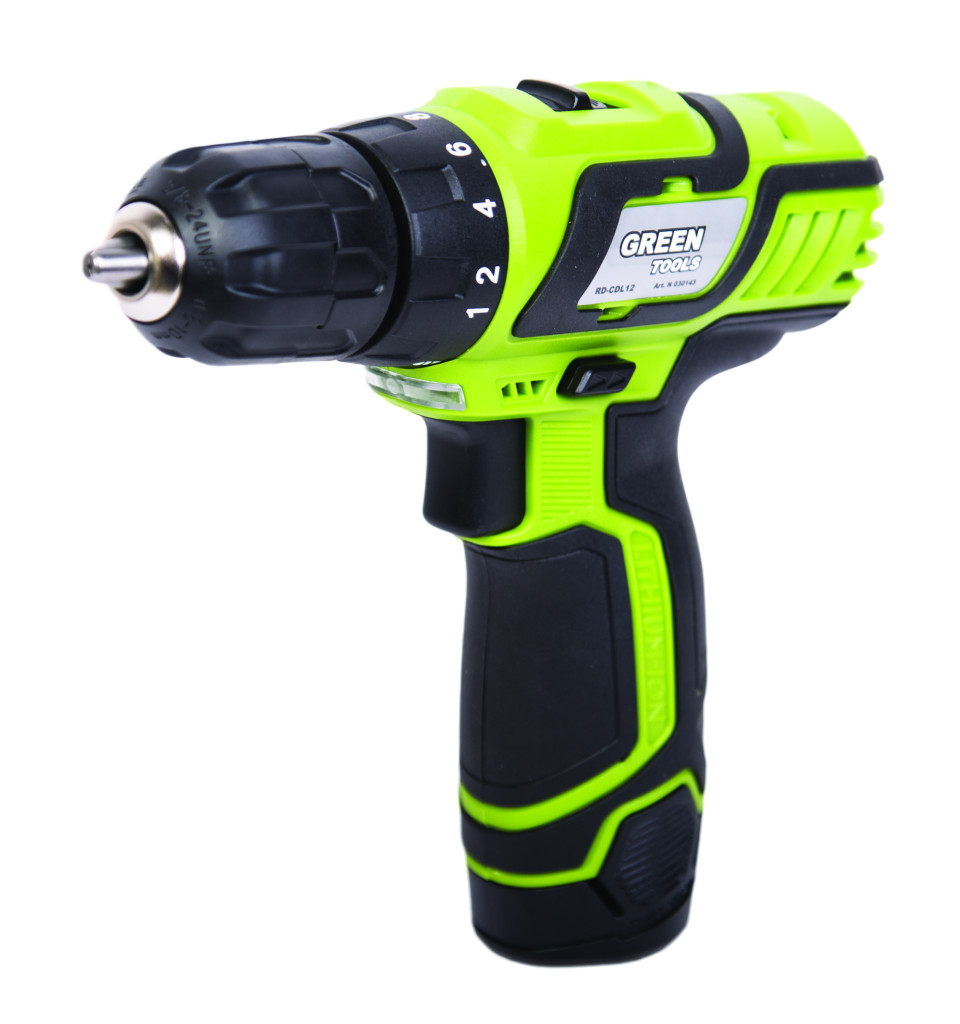 Бормашина акум. Li-ion 12V 2-ск. 1300mAh RD-CDL13 GT – Green Tools – снимка 1
