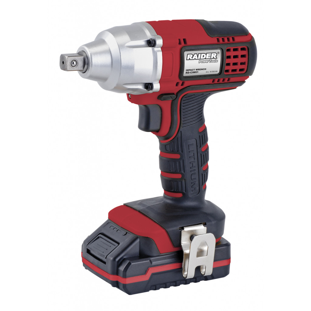 Гайковерт акум. Li-ion 18V 1.5Ah 350Nm 1/2" RAIDER RD-CIW01 – Raider Power Tools – снимка 1