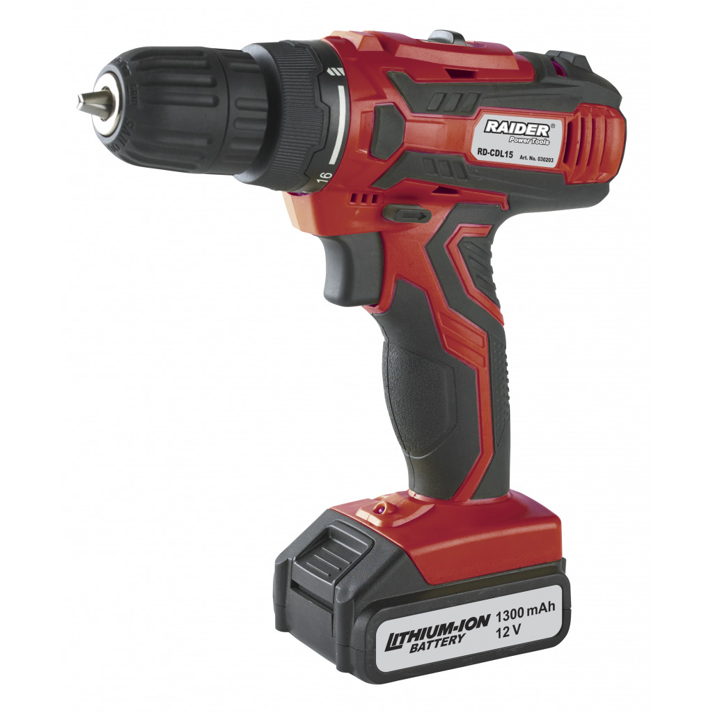 Бормашина акум. Li-ion 12V 2-ск. аксесоари RAIDER RD-CDL15 – Raider Power Tools – снимка 1
