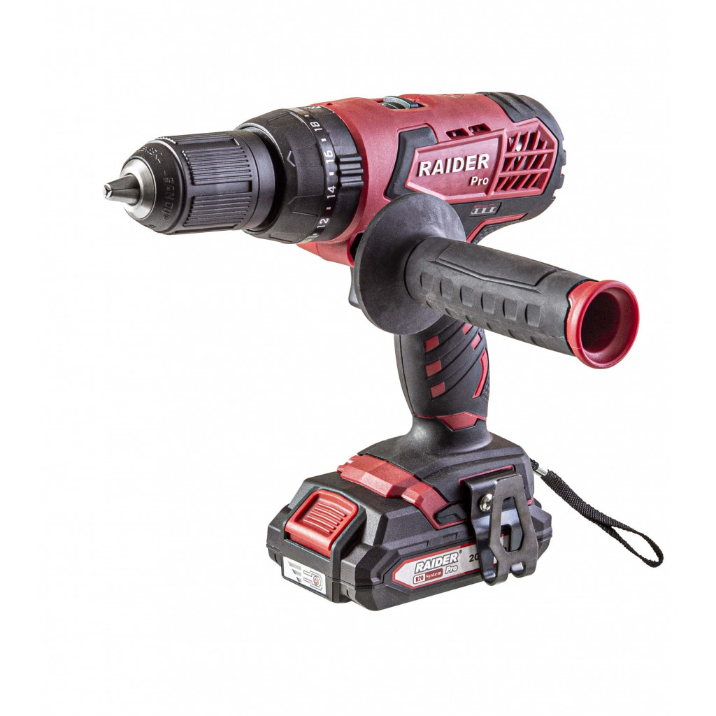 R20 Бормашина акум. 2-ск. 13mm 50Nm 20V 2x2Ah 1h RAIDER PRO RDP-SCDI20S – Raider Pro – снимка 1