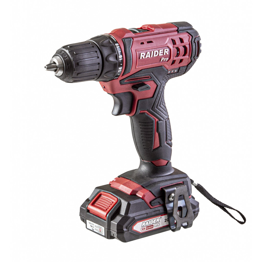 R20 Бормашина акум. 2-ск. 10mm 44Nm 20VRAIDER PRO RDP-SCD20S – Raider Pro – снимка 1
