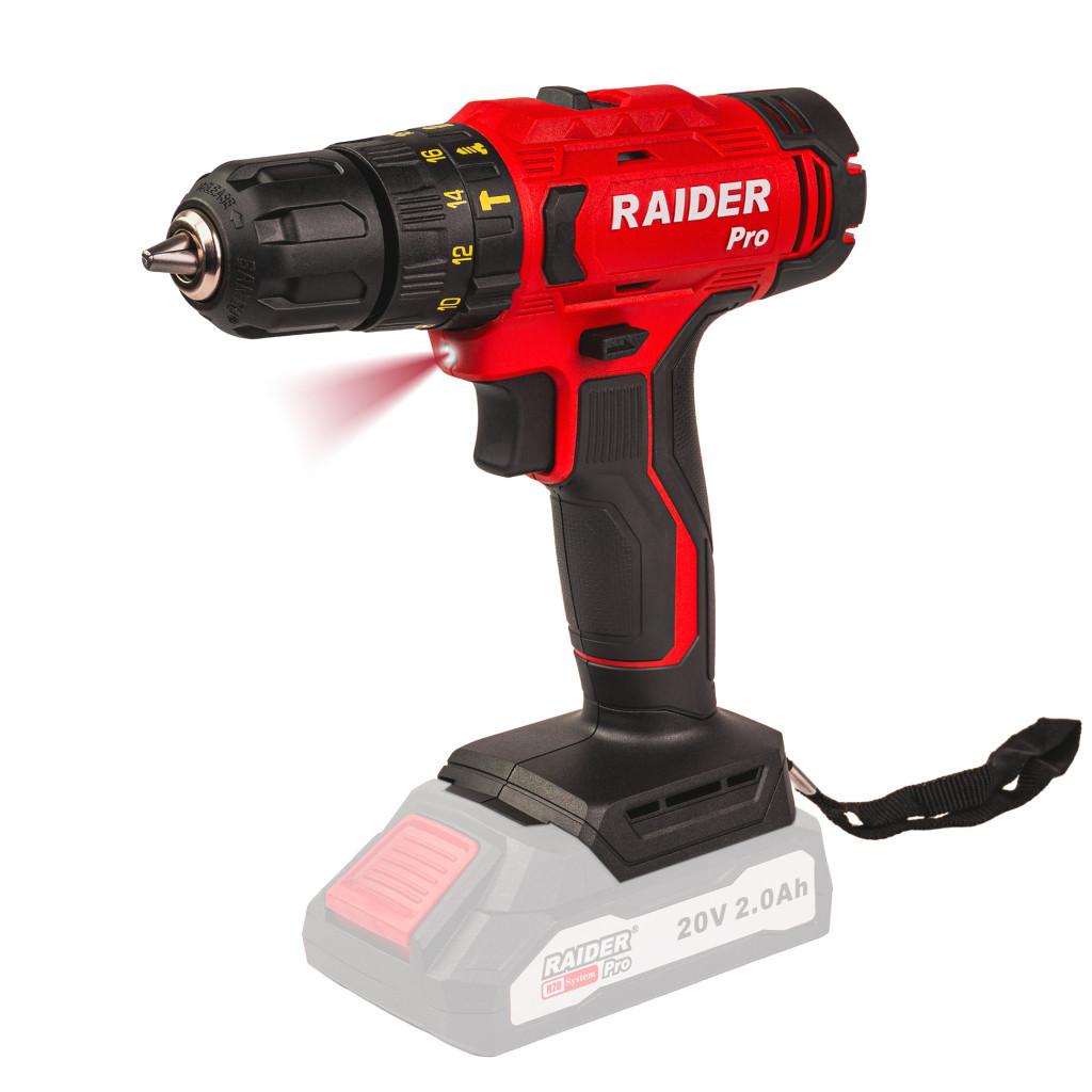 R20 Бормашина ударна 2-ск. 10mm 44Nm SS Solo RDP-PCD20 – Raider Pro – снимка 1
