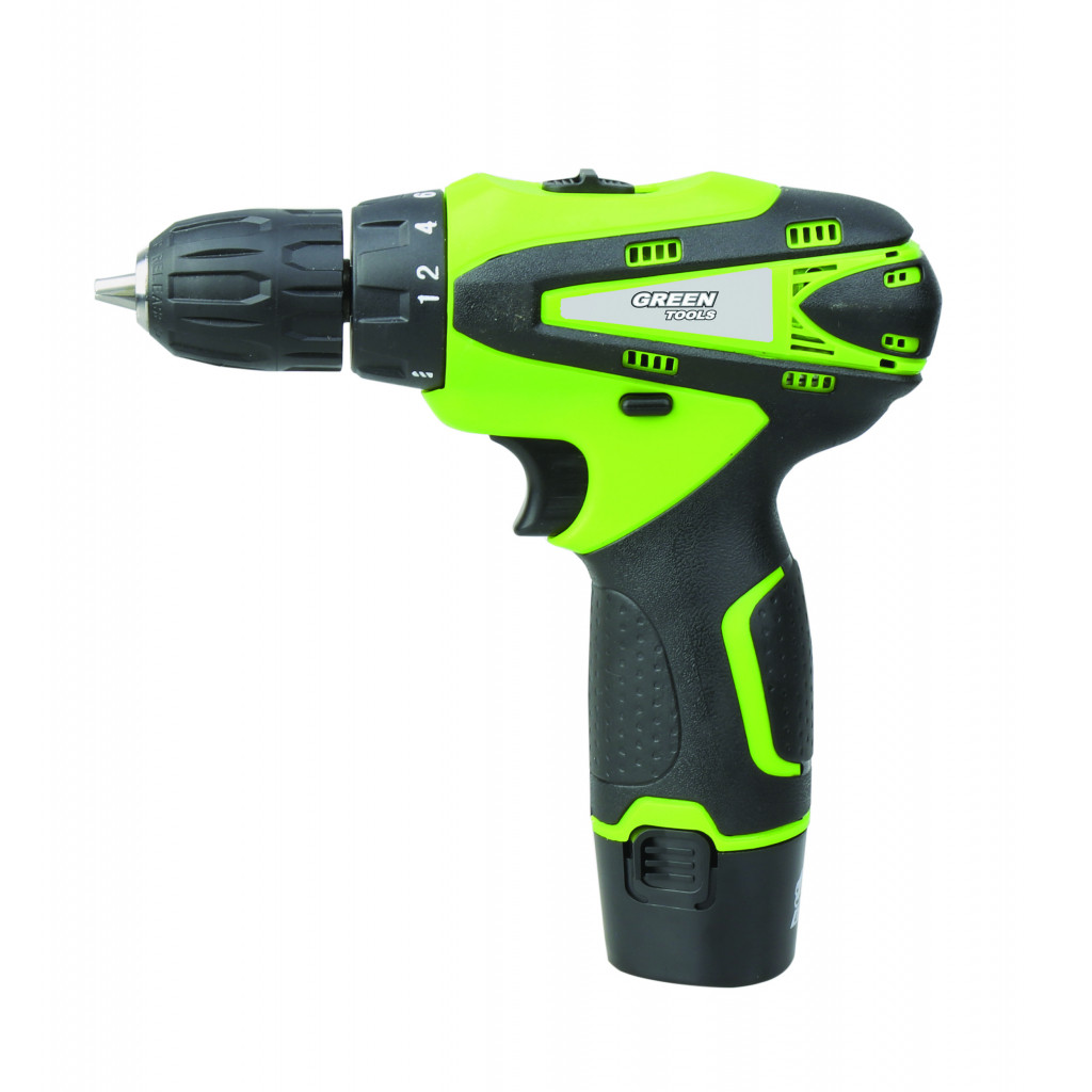 Бормашина акум. Li-ion 12V 2-ск. 1.5Ah 22Nm GREEN TOOLS GT-CDL19 – Green Tools – снимка 1