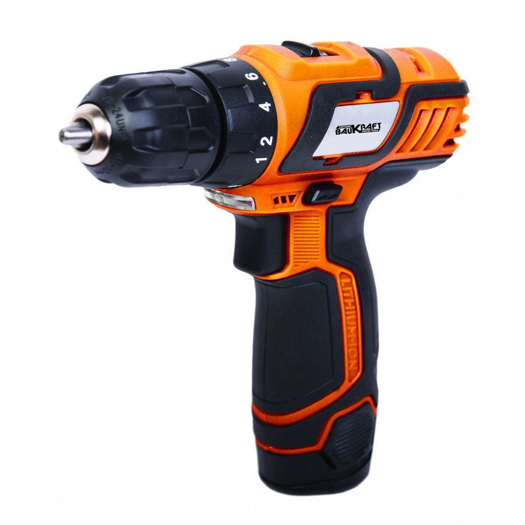 Бормашина акум. Li-ion 12V 2-ск. 2 батерии 1300mAh BAUKRAFT BK-CDL14 – Baukraft – снимка 1