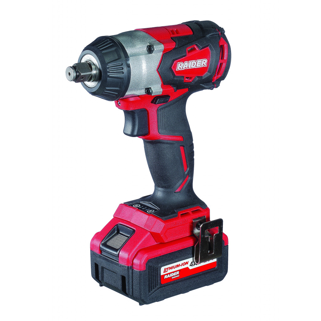 Гайковерт акум. 20V 4Ah 320Nm безчетков в куфар RAIDER INDUSTRIAL RDI-IBW01 – Raider Industrial – снимка 1