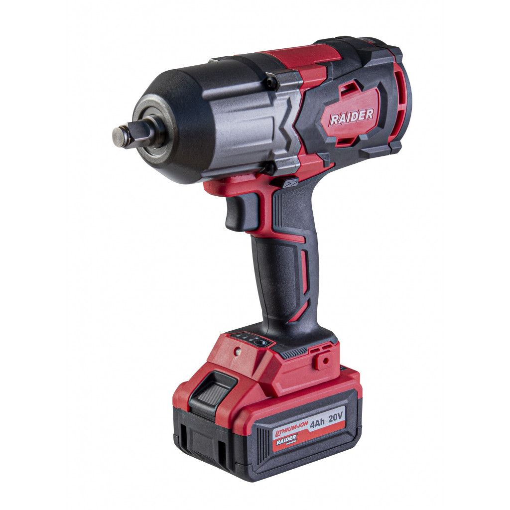 Гайковерт акум. 20V 3-ск. 4Ah 1200Nm 1/2" в куфар RAIDER INDUSTRIAL RDI-IBW02 – Raider Industrial – снимка 1