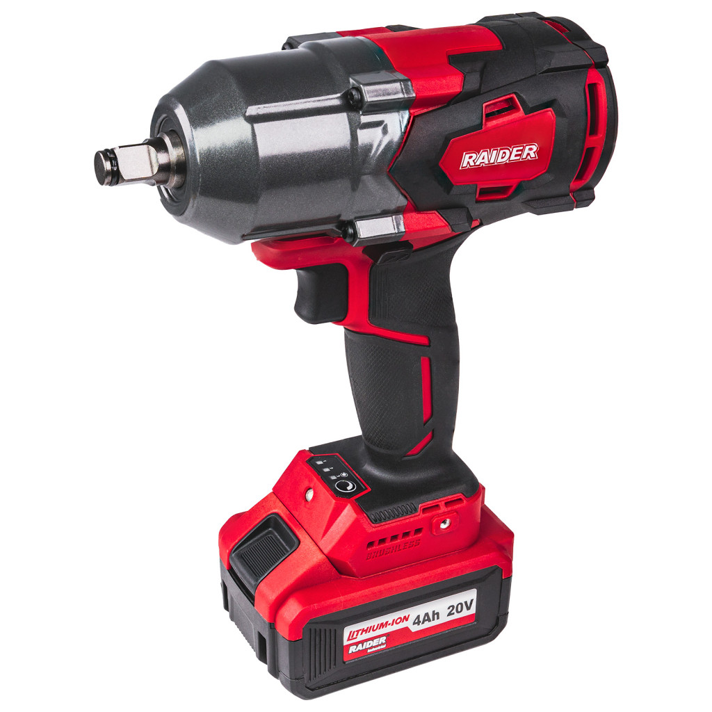 Гайковерт ударен безч. 20V 3-ск.4Ah 700Nm1/2"куфар RAIDER INDUSTRIAL RDI-IBW05 – Raider Industrial – снимка 1
