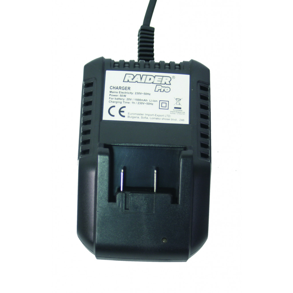 Зарядно за акум. бормашина Li-ion 12V 1h RAIDER PRO RDP-CDL08L – Raider Pro – снимка 1