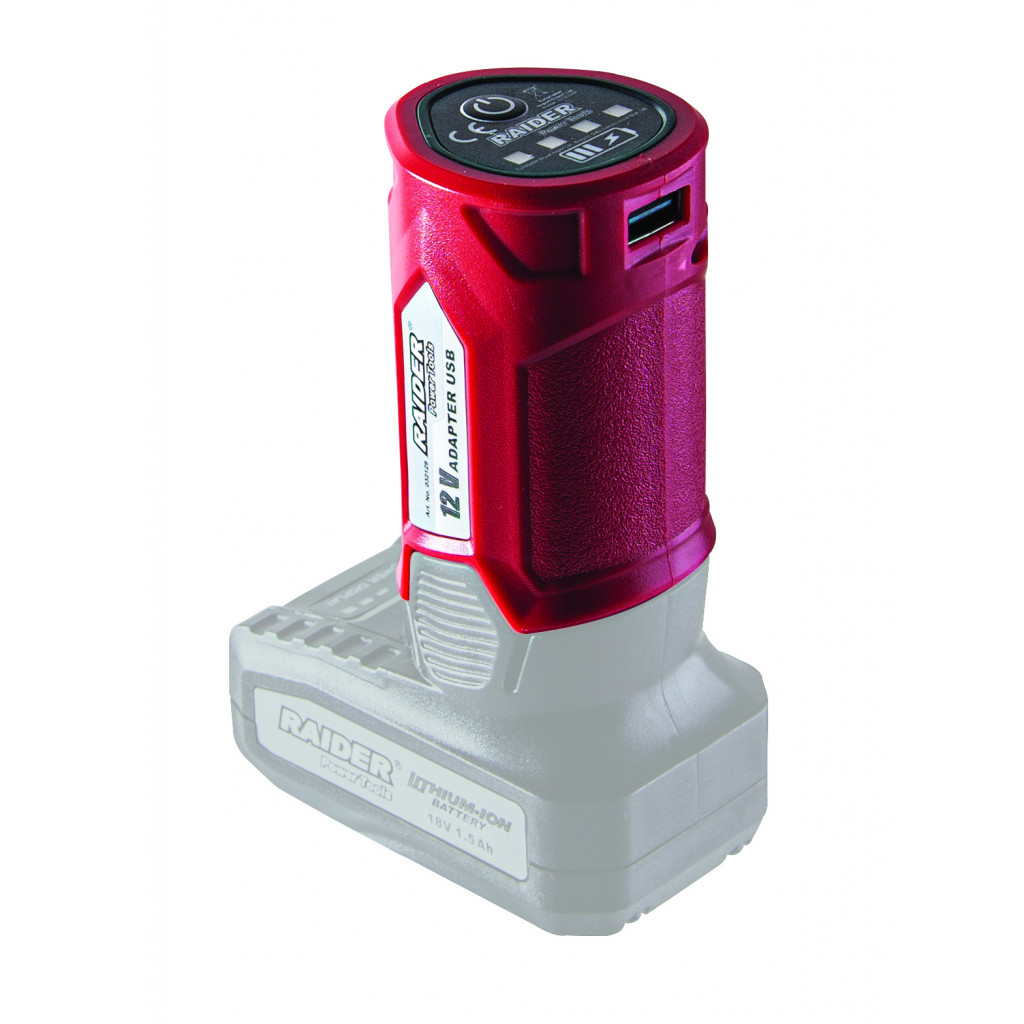 Адаптор USB за RD 12V-18V – Raider Power Tools – снимка 1