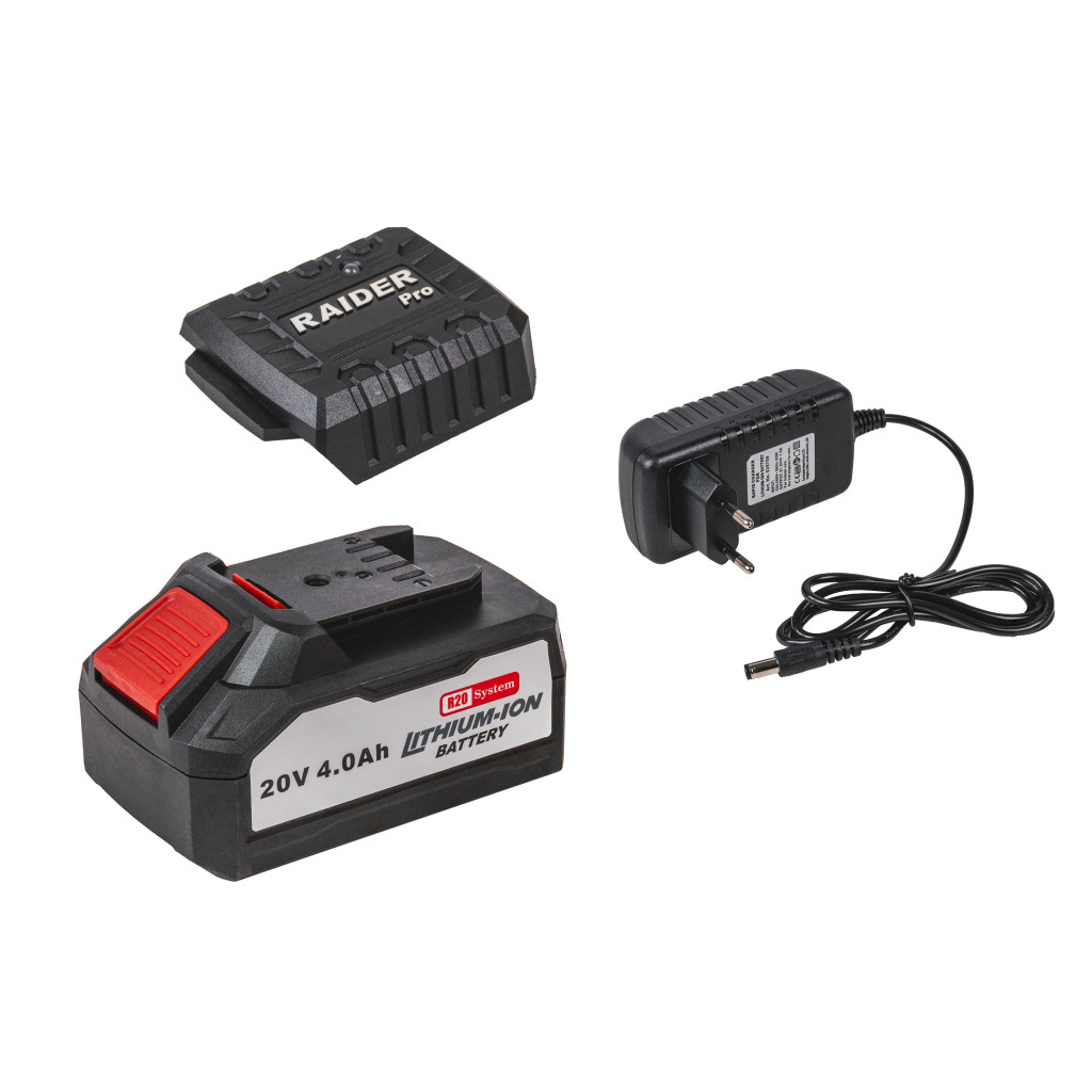 R20 Комплект батерия 4Ah и зарядно за RAIDER PRO RDP-R20 System – Raider Pro – снимка 1