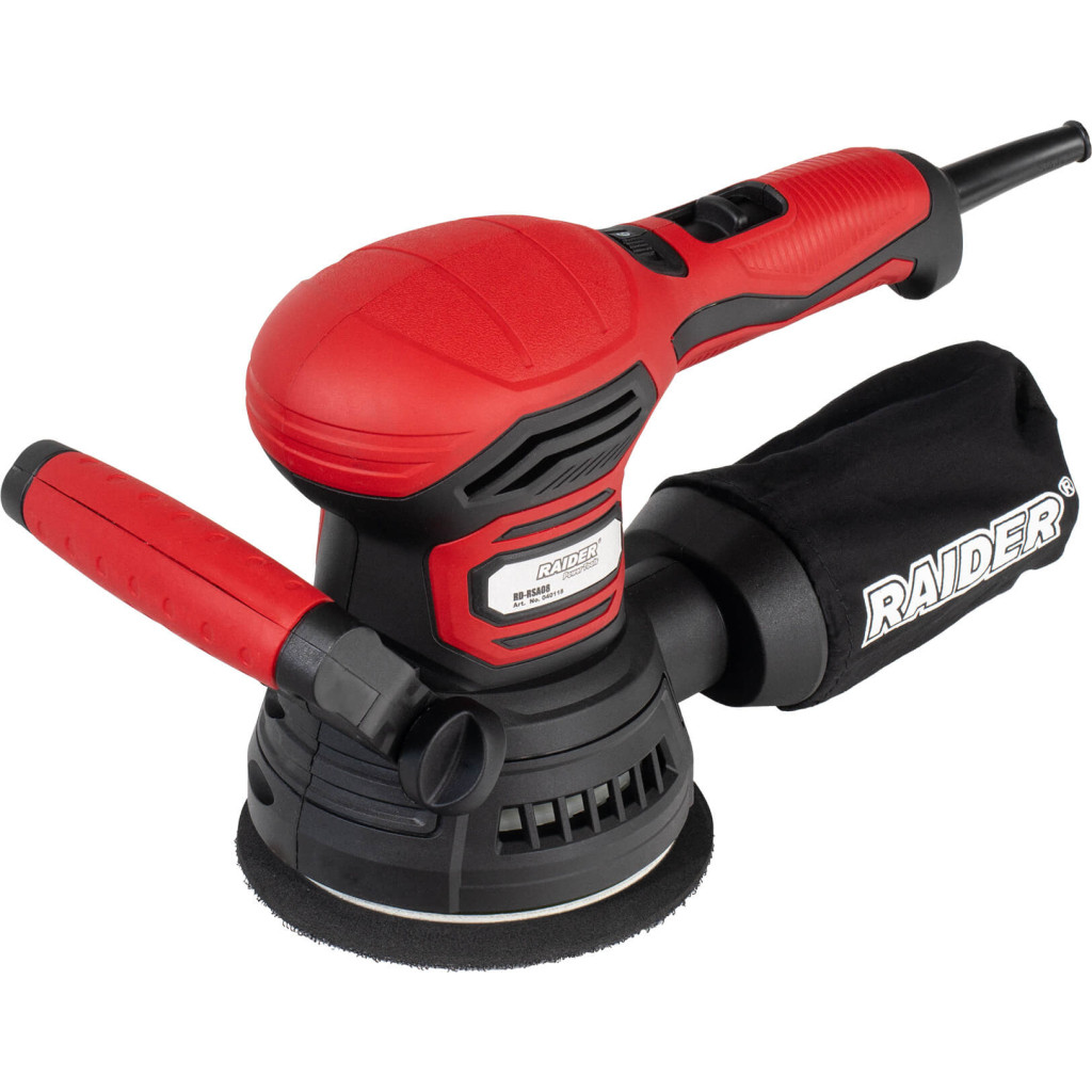 Ексцентършлайф 400W Ø125mm рег. обор. RAIDER RD-RSA08 – Raider Power Tools – снимка 1
