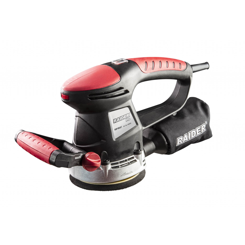 Ексцентършлайф 480W Ø125mm рег.обор. RAIDER PRO RDP-RSA07 Black edition – Raider Pro – снимка 1