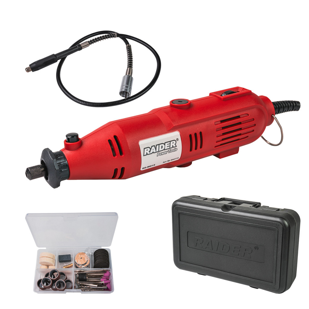 Шлифовалка 135W рег. об. жило 100 аксесоара RD-MG15 – Raider Power Tools – снимка 1