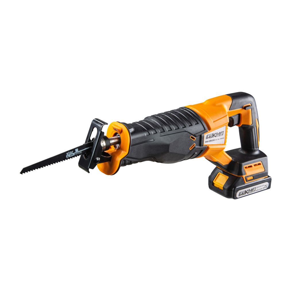 Трион саблен акум. 18V 2Ah quick в куфар BAUKRAFT BK-CRS34 Set – Baukraft – снимка 1
