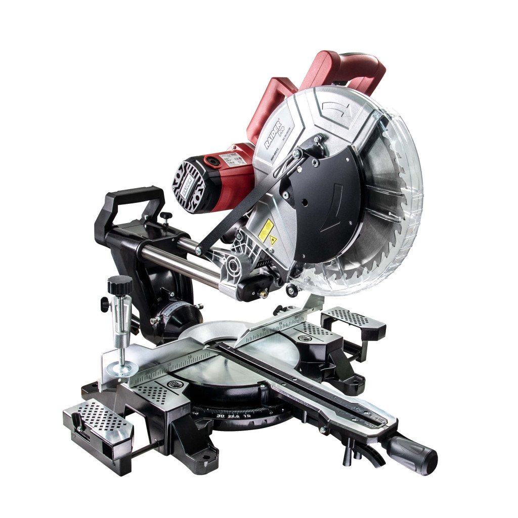 Циркуляр наст. Ø305mm 2.1kW двустр. накланяне лазер RAIDER PRO RDP-MS12 – Raider Pro – снимка 1