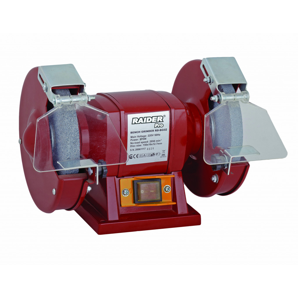 Шмиргел 370W ø200mm RAIDER PRO RDP-BG02
