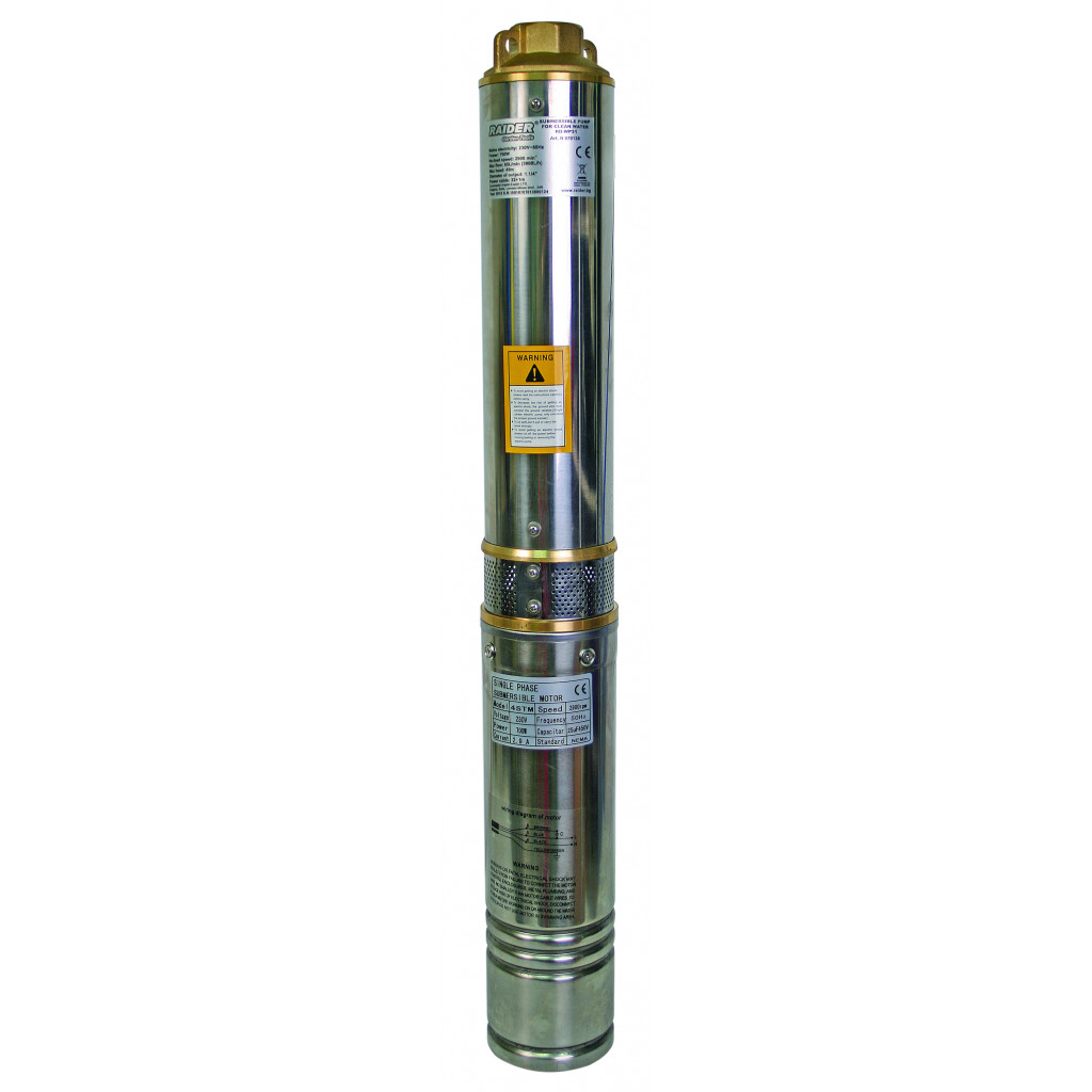 Помпа водна дълбочинна 0.7kW 1.1/4" 65L/min 45m 6T RAIDER RD-WP31 – Raider Garden Tools – снимка 1