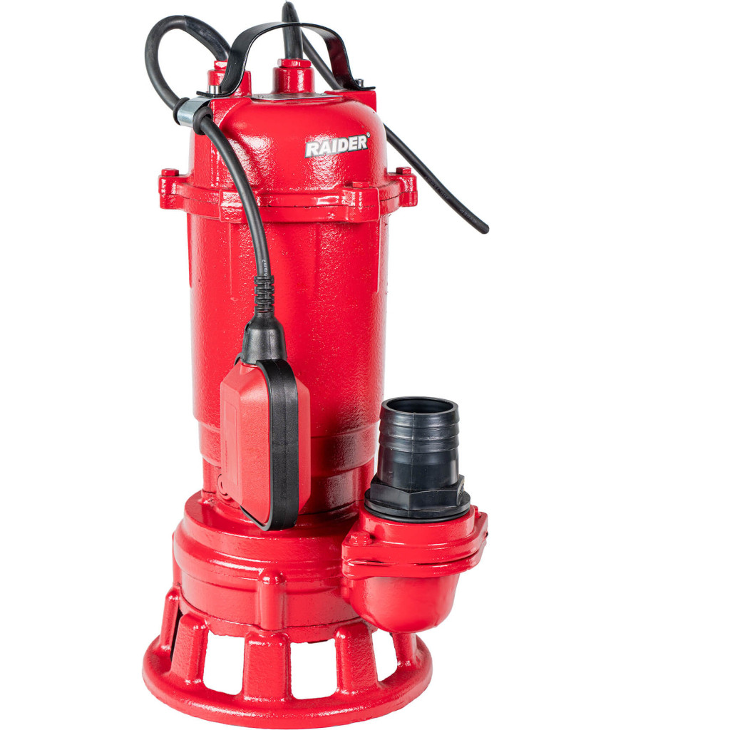 Помпа водна за мръсна вода 1100W 2"300L/min13m нож RAIDER RD-CAWP56 – Raider Garden Tools – снимка 1