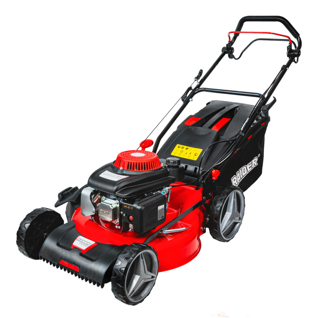 Косачка бенз. самоход 196cc 4.85kW 4в1 3800m2 RD-GLM23 – Raider Garden Tools – снимка 1