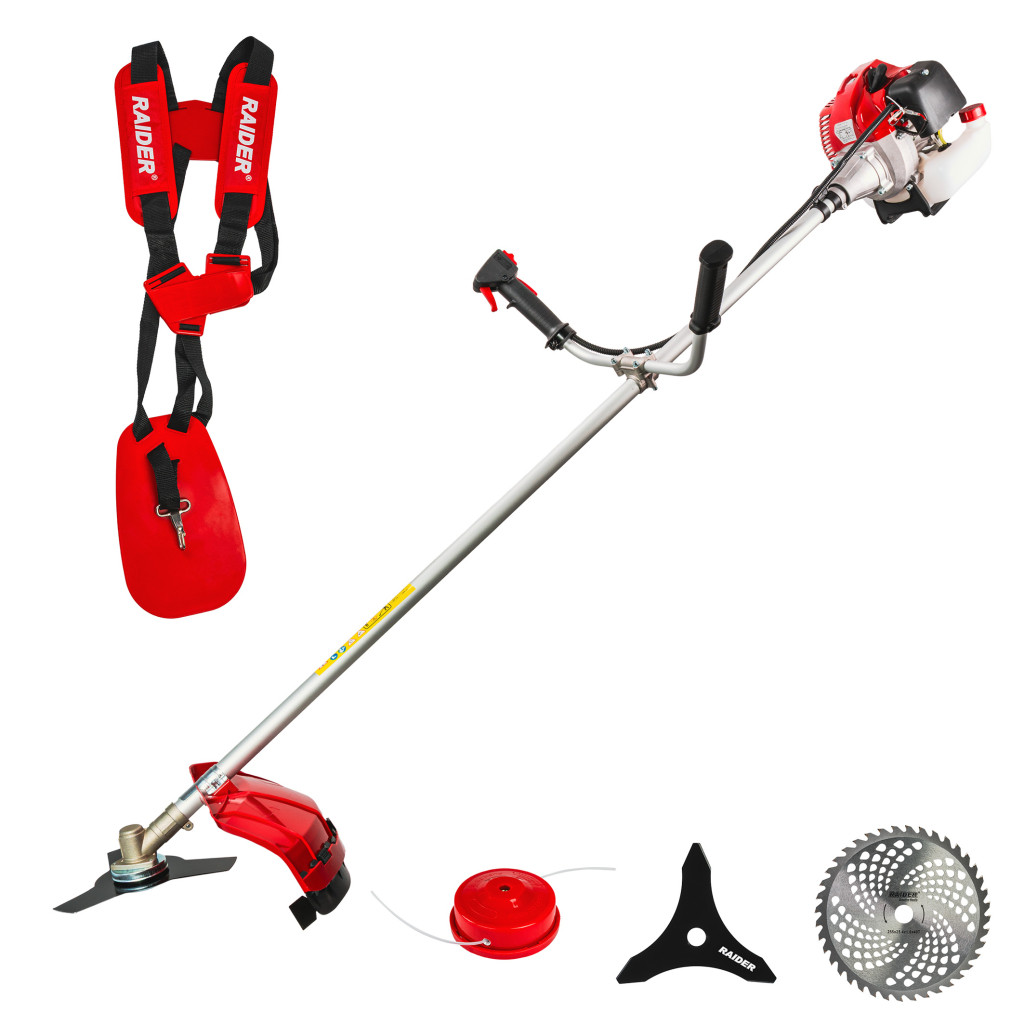Коса бензинова с нож диск корда самар 1.5kW 28мм RD-GBC26 2К – Raider Garden Tools – снимка 1
