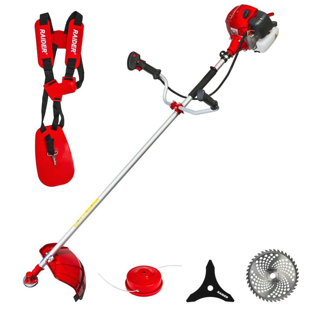 Коса бензинова с нож диск корда самар 2.2kW 28мм RAIDER RD-GBC27 2К – Raider Garden Tools – снимка 1