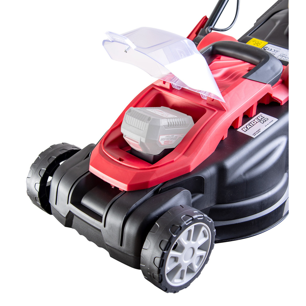 R20 Косачка Li-ion 360mm 35L Solo RAIDER PRO RDP-SLM20 – Raider Garden Tools – снимка 1