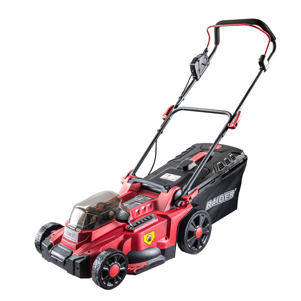 R20 Косачка безч. 40V 37cm 35L 6нива Solo 300m2 RAIDER PRO RDP-BCLM20 – Raider Garden Tools – снимка 1