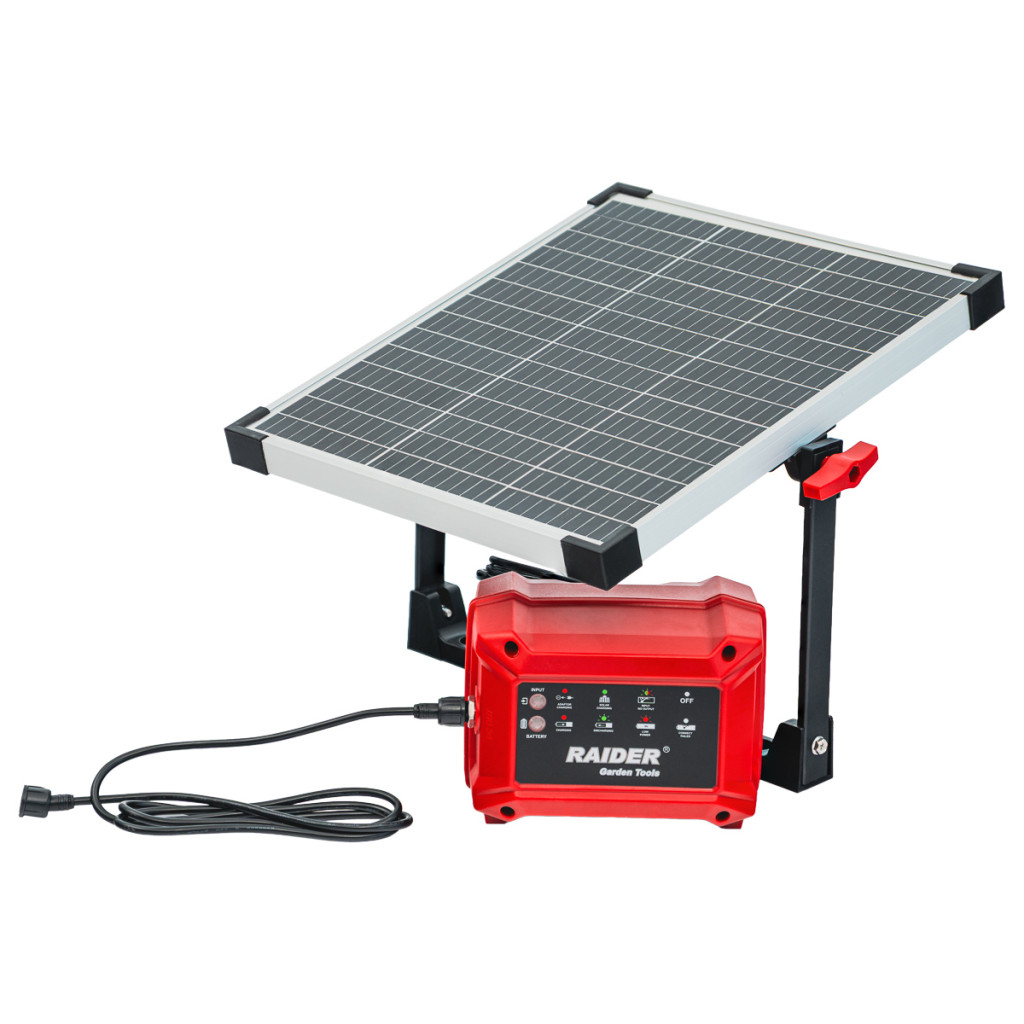 Фотоволтаичен панел за зарядна станция за косачка 24V 1A 24W – Raider Garden Tools – снимка 1