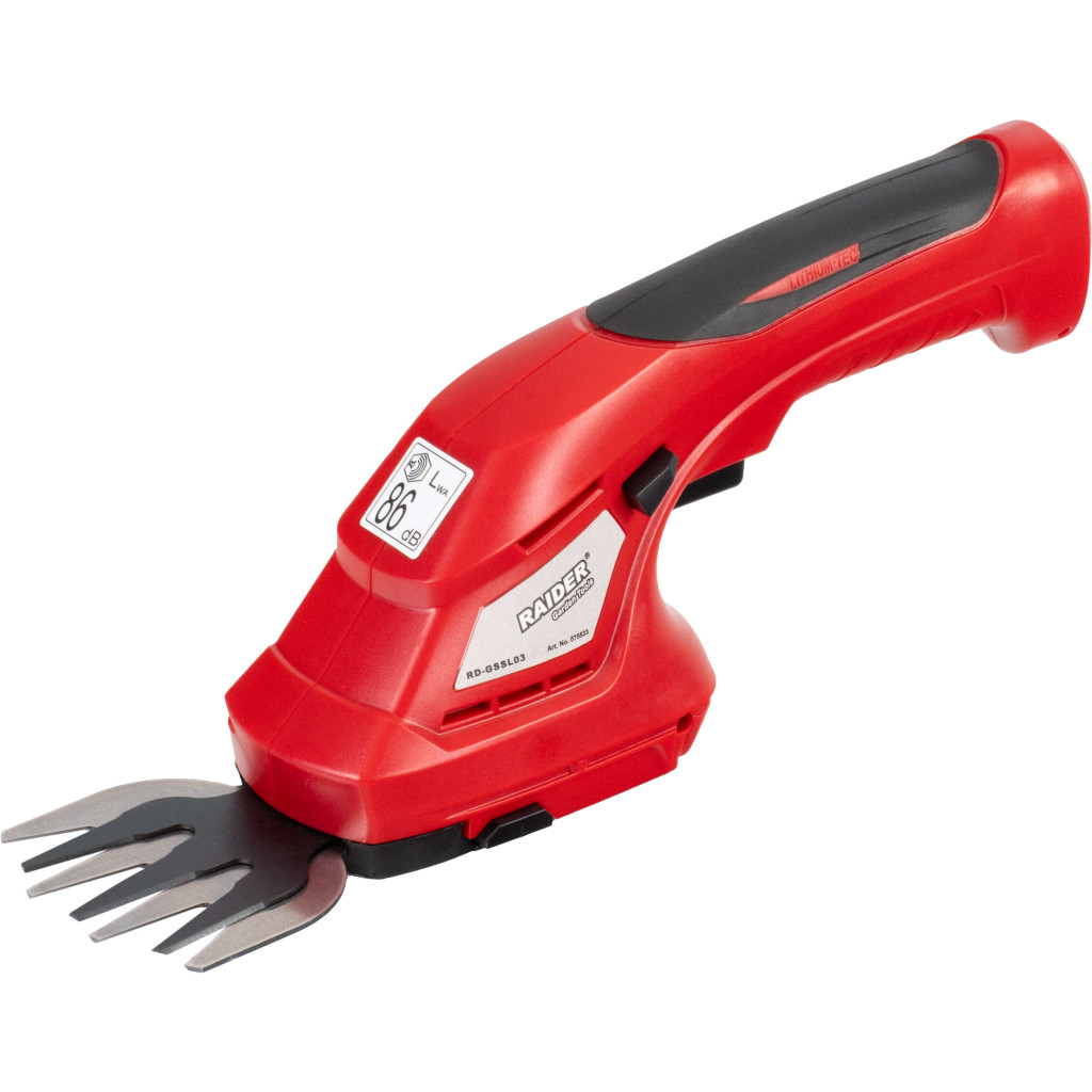 Ножица за трева и храсти 3.6V 1.5 Ah RAIDER RD-GSSL03 – Raider Garden Tools – снимка 1