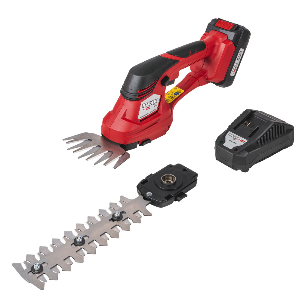 R20 Ножица за трева и храсти 2в1 2Ah RAIDER PRO RDP-KGSHT20 – Raider Garden Tools – снимка 1