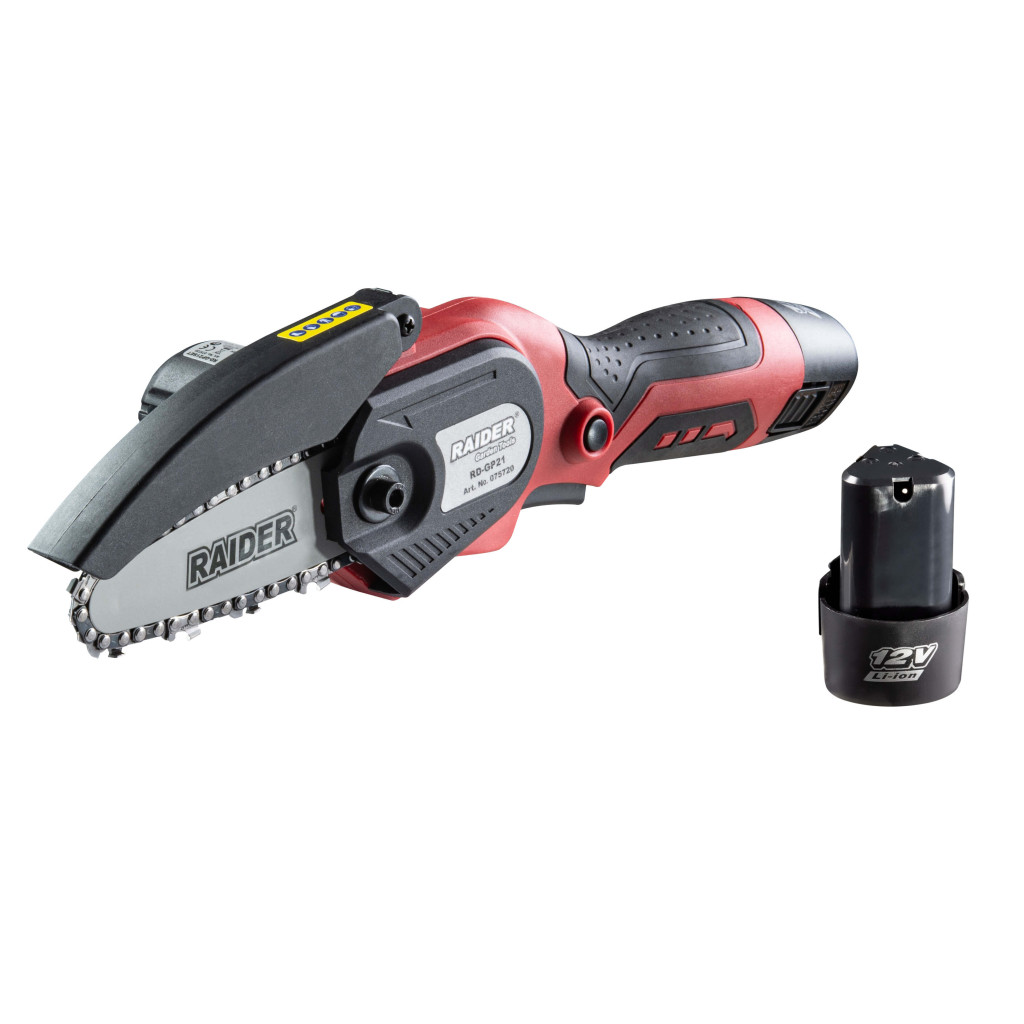 Резачка акум. 12V 100mm 1/4" 1.1mm 28 2x2Ah RAIDER RD-GP21 Set – Raider Garden Tools – снимка 1