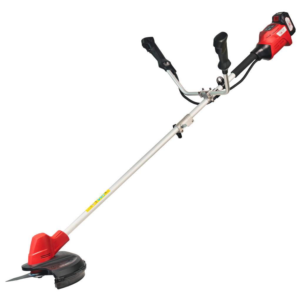 R20 Коса акум. безчеткова нож и корда сгъваема 4Ah RAIDER PRO RDP-BBC20 – Raider Garden Tools – снимка 1