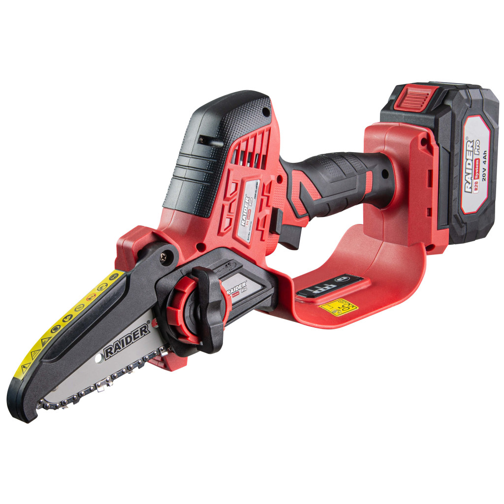 R20 Резачка 100mm (4") SDS 1/4" 1.1mm 28 4Ah RAIDER PRO RDP-CLGP20 – Raider Garden Tools – снимка 1