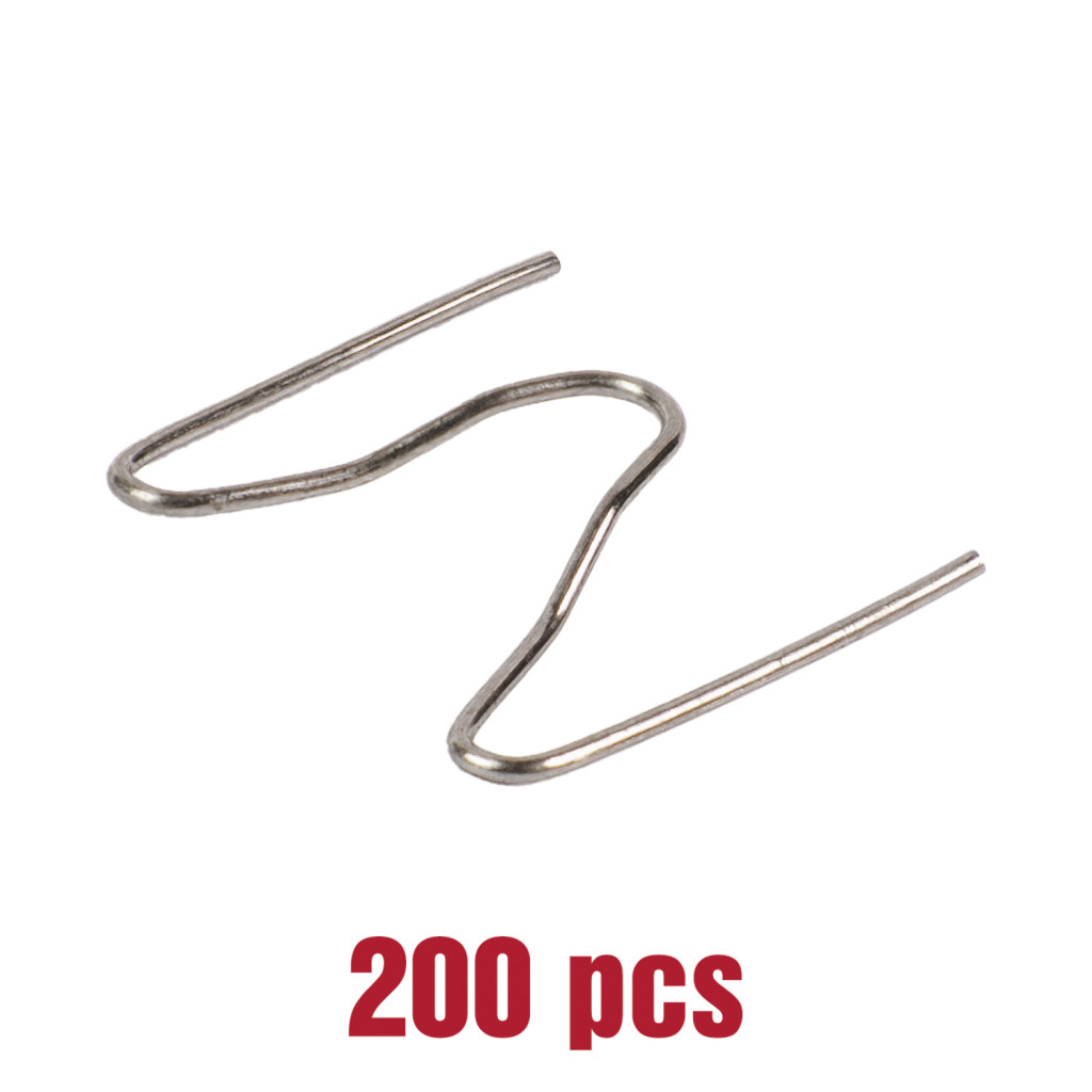 Скоби за поялник за пластмаса "M" 0,6mm 200 бр. – Raider Power Tools – снимка 1