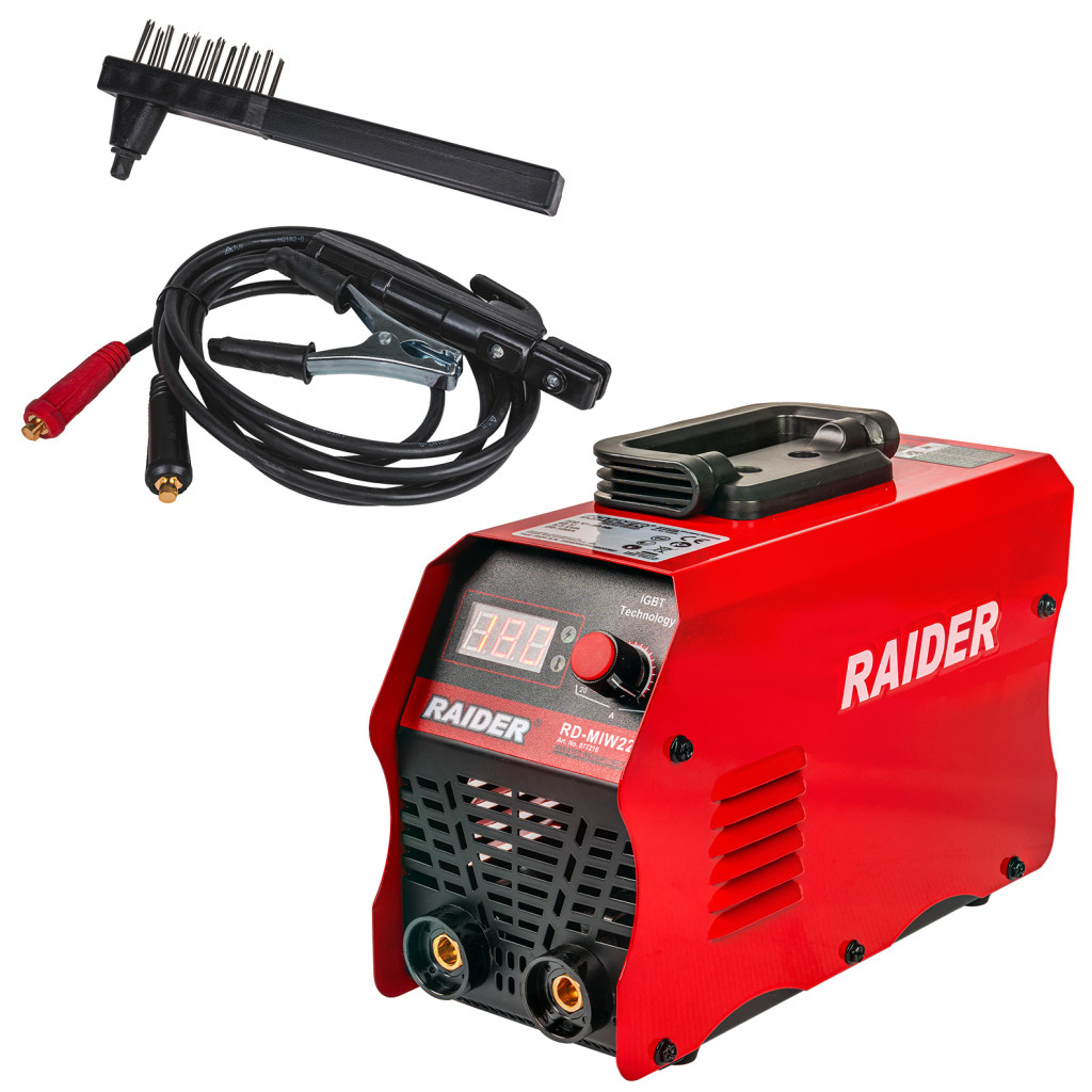 Инверторен електрожен 180A Display RAIDER RD-MIW220 – Raider Power Tools – снимка 1