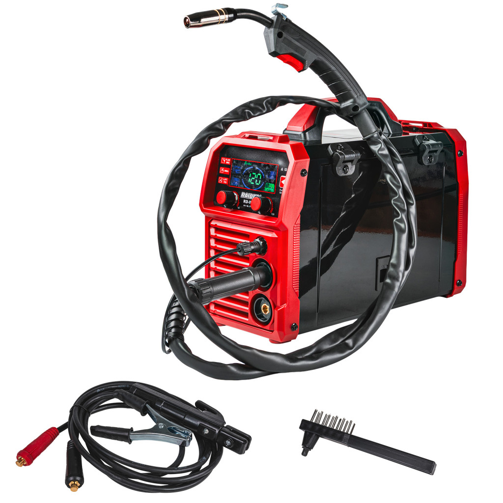 Инверторен електрожен 2в1 MIG/MAG gasless & MMA 120A RD-IW40 – Raider Power Tools – снимка 1