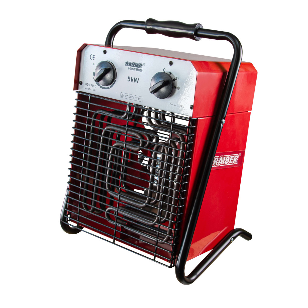 Калорифер електрически 5kW RAIDER RD-EFH05 – Raider Power Tools – снимка 1