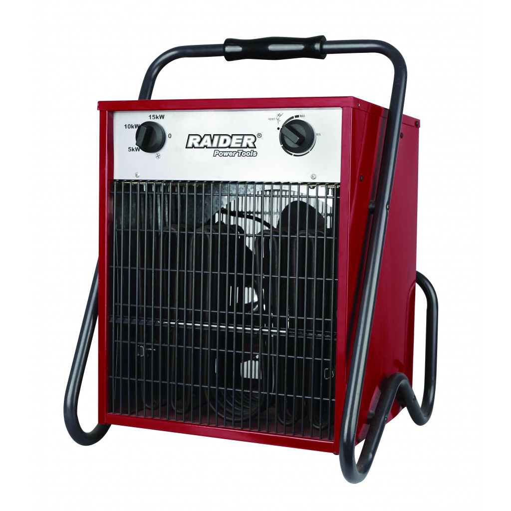 Калорифер електрически 15kW RAIDER RD-EFH15 – Raider Power Tools – снимка 1