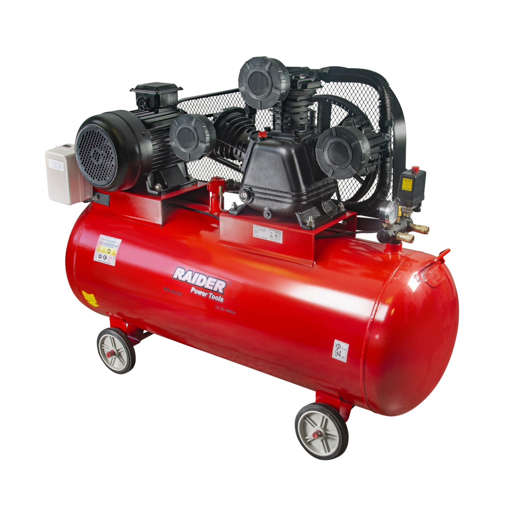 Компресор 270L 7.5kW 900L/min 380V 10bar 3 цилиндъра RAIDER RD-AC06
