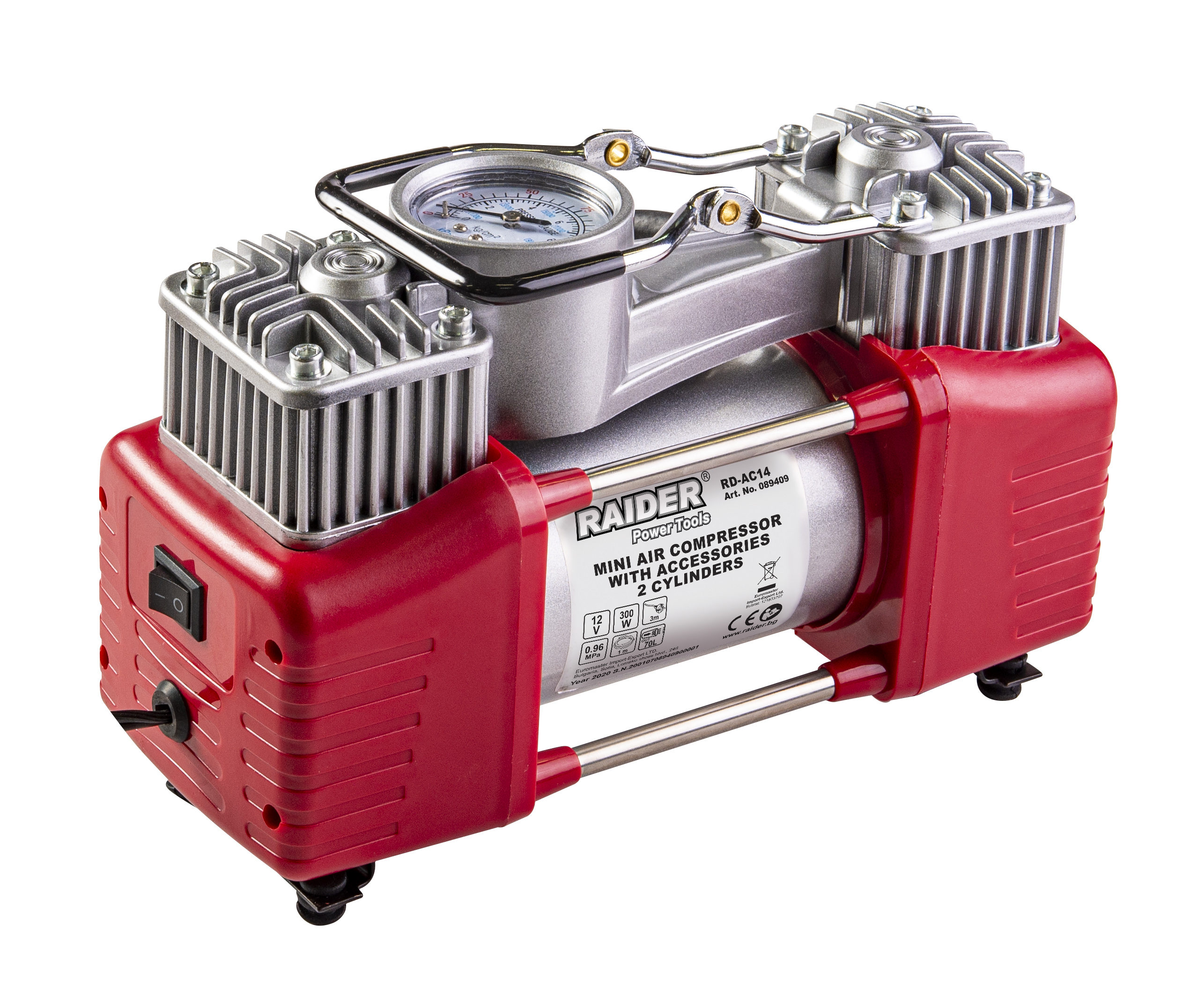 Air Compressor 12V DC 300W 70L/min with accessories RDAC14