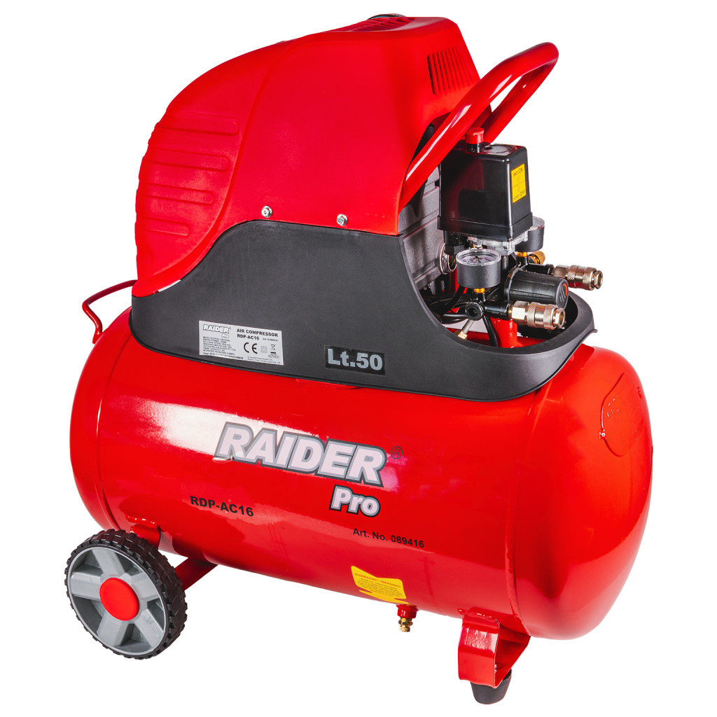Компресор 50L 1.5kW RAIDER PRO RDP-AC16