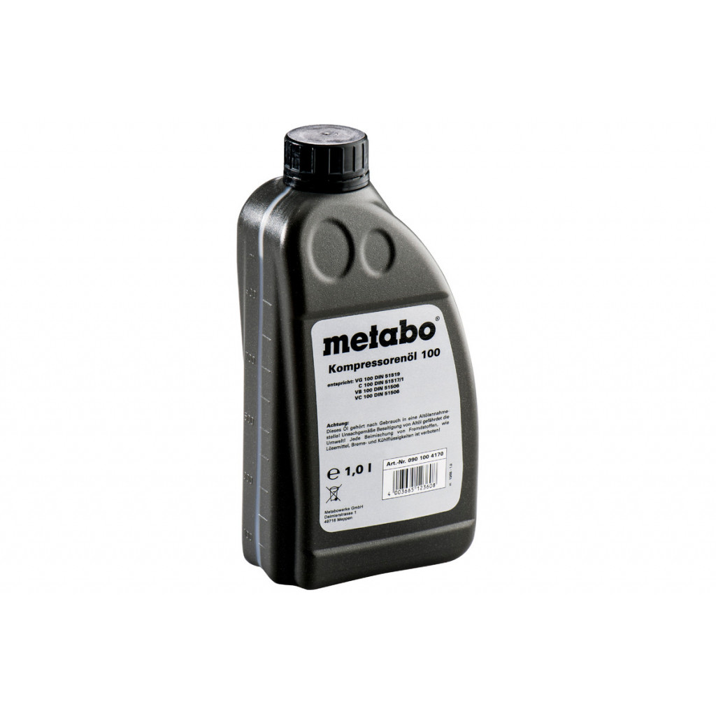Масло за бутални компресори METABO MOTANOL HP 100 1000 ml – Metabo – снимка 1
