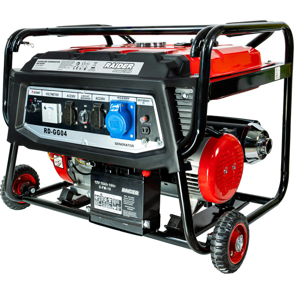 Генератор за ток бензинов 5.5kW ел. стартер RAIDER RD-GG04 – Raider Power Tools – снимка 1