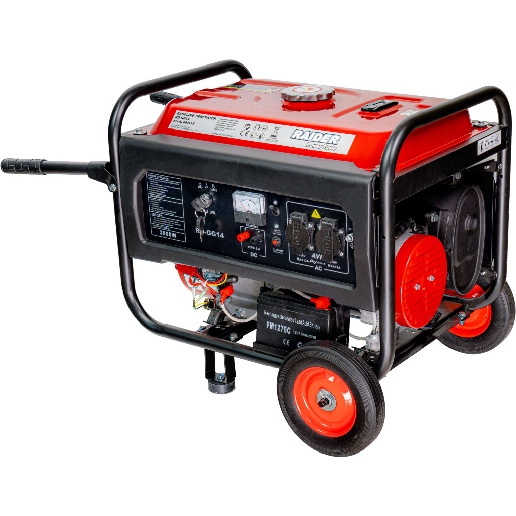 Генератор за ток бензинов 3kW ел. стартер RAIDER RD-GG14 – Raider Power Tools – снимка 1