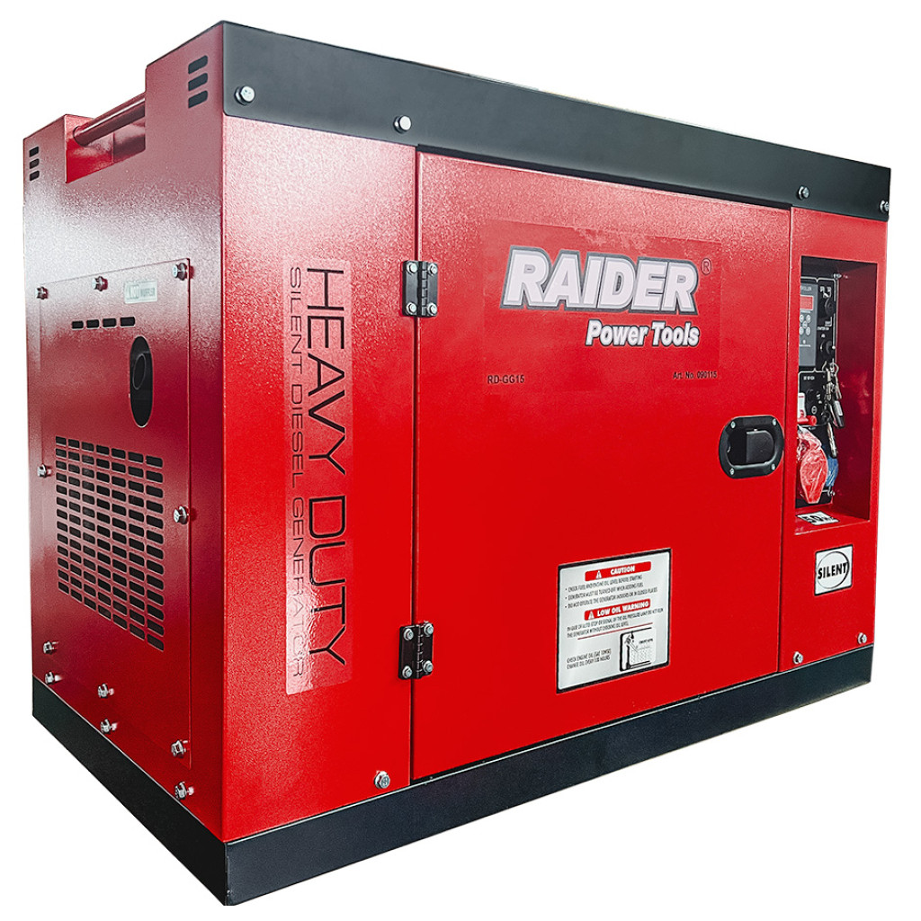 Генератор Diesel 10kW 230V & 380V ел. стартер ATS RAIDER RD-GG15 – Raider Power Tools – снимка 1