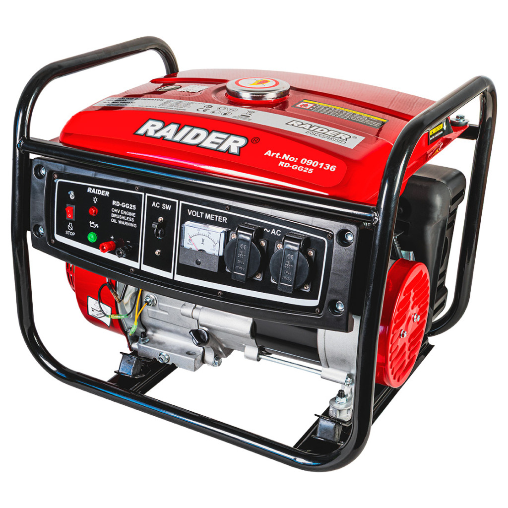 Генератор за ток бензинов 2.8kW RD-GG25 – Raider Power Tools – снимка 1