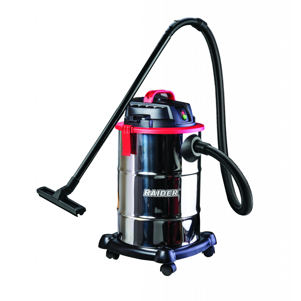 Прахосмукачка за сухо и мокро 1300W 30L Inox RAIDER RD-WC07 – Raider Power Tools – снимка 1