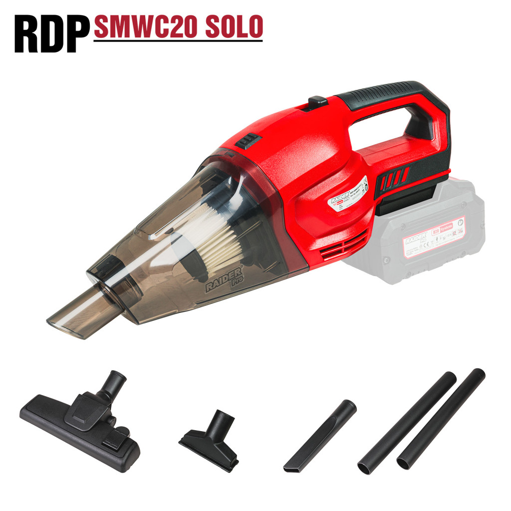 R20 Прахосмукачка за сухо акум. 0.5L Solo RAIDER PRO RDP-SMWC20 – Raider Pro – снимка 1