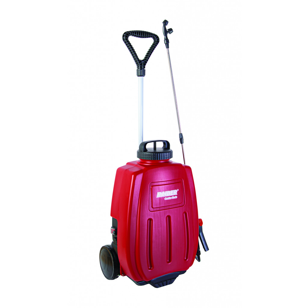 Пръскачка Li-ion 16L 12V 8Ah 4.5bar 5L/min 8m RAIDER RD-BKMD04 – Raider Garden Tools – снимка 1